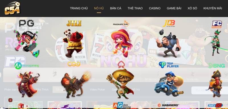 Danh sách slot game nổ hũ nổi bật tại C54
